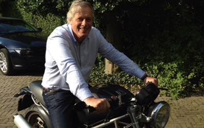Eric Roks op motor